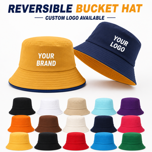 Chapeau Bob Réversible Personnalisé de Haute Qualité pour Hommes et Femmes, Vierge, Broderie, Design, Vente en Gros avec Logo - Product Image 1