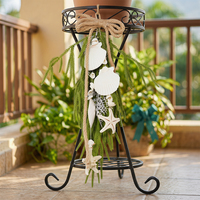 Guirlande artificielle en plastique en forme de larme pour Noël, décoration côtière, décoration de plage, pin de Norfolk, coquillages, intérieur/extérieur