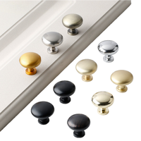 Boutons ronds minimalistes en alliage de zinc et aluminium pour portes de placard, poignées de tiroirs de meubles et de commodes, et boutons de tiroirs de meubles à chaussures