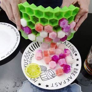 Molde para Cubitos de Hielo de Alta Calidad, 37 Cavidades, Diseño de Panal de Abeja, Bandeja para Cubitos de Hielo Hexagonales con Tapa de Silicona, Libre de BPA - Product Image 5