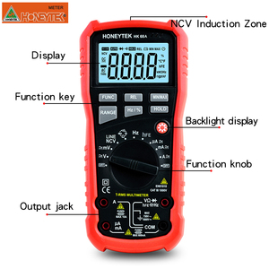 Hk68a multímetro <span class=keywords><strong>digital</strong></span> portátil, medidor de capacitância lcd reparo profissional multímetro amperímetro celular - Product Image 2