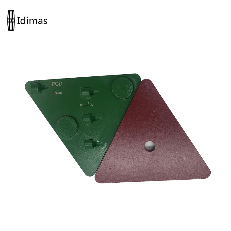 Idimas PCD Треугольные металлические абразивные инструменты алмазная шлифовальная пластина для Woodboy