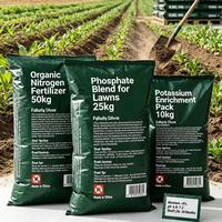 Bolsa de Embalaje para Fertilizantes, Impresa a Medida en Guangzhou, de Plástico, Resistente a la Humedad, al Desgarro y a los Rayos UV, para Uso Agrícola