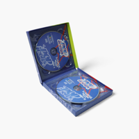 Service ODM : Boîte rigide pour CD Pop Mix, Étui multi-disques pour compilation DJ avec impression de dessins animés lumineux