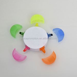 Hot Selling Flower Shape 5 Colored Highlighter <b>Pen</b> Set with Custom logo - Product Image 2