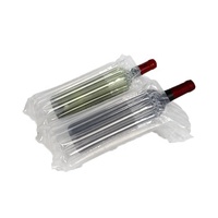 Enveloppe de coussin à bulles sûr protecteur de bouteille en verre sac d'emballage gonflable en plastique de colonne d'air pour bouteille de vin