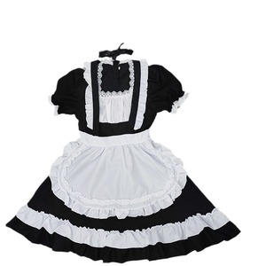 Japanese Style Maid Dress <b>Cat</b> Themed Lolita Costume Women Adult <b>Cosplay</b> Anime Outfit <b>Black</b> White Ruffle Skirt - Product Image 5