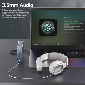 OEM nhà máy của dọc Máy tính để bàn kép HD 4K ba màn hình Docking Station 15 trong 1 USB C Cổng xoay đứng với tình trạng Chứng Khoán - Product Image 6
