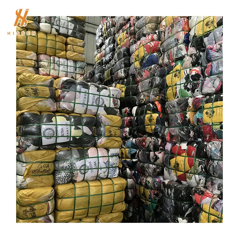 HISSEN Bundles Of Wholesale Bundle Woman Usa 100Kg Knitwear Bulk-Used-Clothing Bulk 45Kg Korean Bales Mixed Used Clothing