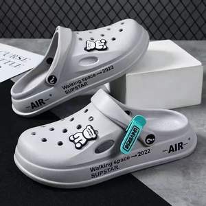 <span class=keywords><strong>Chaussons</strong></span> à trous d'ours double face pour hommes, nouvelle collection 2023, pantoufles épaisses pour couples avec sandales à bout enveloppé et antidérapantes, décontractées et douces - Product Image 6