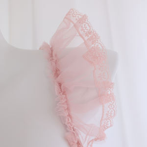 Ensemble de Lingerie sensuelle de luxe soutien-gorge Corset en arête de poisson de Style français avec porte-jarretelles en dentelle en maille transparente string à dos en T Lingerie <span class=keywords><strong>Sexy</strong></span> pyjamas - Product Image 2