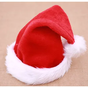 Trang trí Giáng sinh cổ điển Santa hat năm mới cung cấp bên sang trọng khổng lồ bóng Santa hat