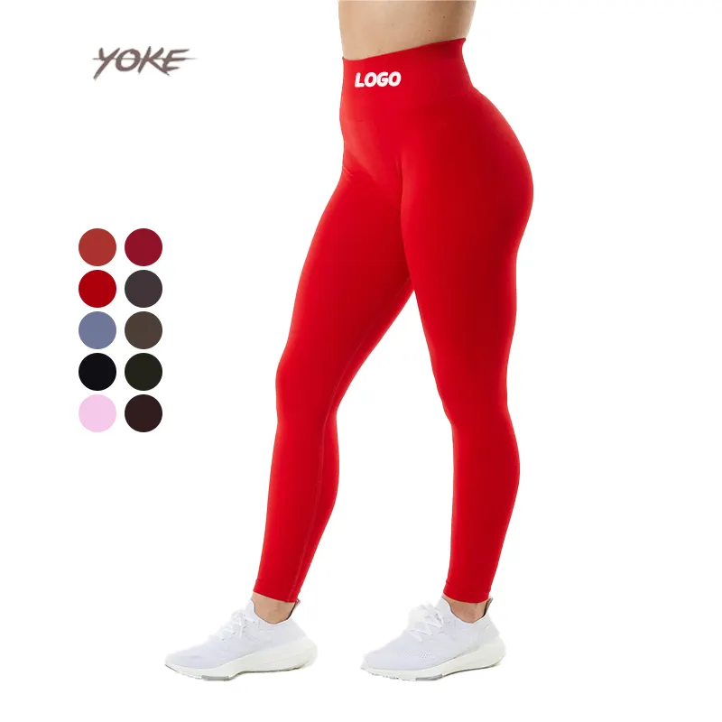 Yoke Workout Leggings Sport Broek Vrouwen Fitness Gym Naadloze Hoge Taille Yoga Broek Leggings Voor Vrouwen Yogabroek Groothandel