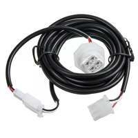 Shinemien Wasserdichtes 80W LED-Versteckleuchten-Set 12/24V 4 Glühbirnen Weiß/Bernsteinfarben Universell Passend für Notfall-Warnleuchten