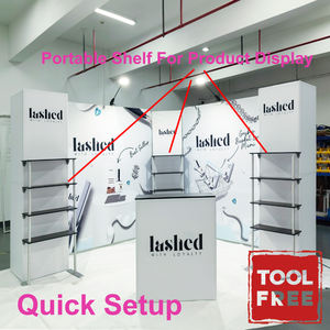 ชั้นวางของขนาด 10x10 ฟุต ฉากหลัง ชั้นวางสินค้า สำหรับงานแสดงสินค้า งานนิทรรศการ บูธจัดแสดง - Product Image 4