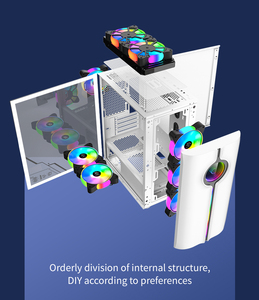 SNOWMAN Premium Mid-<span class=keywords><strong>Tower</strong></span> Gaming Pc <span class=keywords><strong>Case</strong></span> Computer Cases Towers Gabinete de escritorio Carcasa Pc RGB Gabinete Cpu <span class=keywords><strong>Case</strong></span> para Gamer - Product Image 3