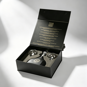 Boîtes à vin de luxe pour 1 bouteille, emballage de boissons pour fêtes, avec couvercle magnétique, pour coffrets cadeaux de bouteilles de <span class=keywords><strong>cognac</strong></span> - Product Image 1
