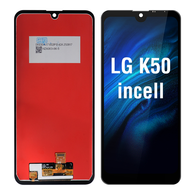 Incell LCD Display Touch Screen for LG K50 No Frame Phone Screen Replacement Compatible Panel