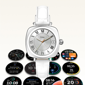 LDNIO SW03 Smartwatch pour hommes femmes AMOLED Gel de silice pour BT Touch Control Sports Podomètre Heart Rate Tracker IP68 - Product Image 3