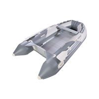 Bateau de pêche gonflable en PVC robuste et durable avec design pliable, capacité de 3 à 7 personnes, couleur personnalisée pour la pêche en lac et en rivière