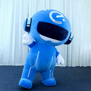 Costume de mascotte gonflable bleu <span class=keywords><strong>robot</strong></span> mignon de Guangzhou Enjoyment CE à vendre - Product Image 1