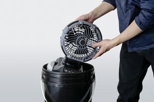 Powerful Rechargeable Misting <b>Fan</b> 24000mAh Battery 4 Wind Mist Settings Auto Oscillating Expandable Bucket Base with <b>Remote</b> Cont - Product Image 5