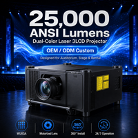 Projecteur laser 3LCD WUXGA 25000 lumens ANSI pour auditorium, exposition, salle de conférence et grande salle