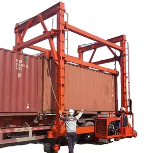 solid tyre container gantry crane design some sizes mobile container crane