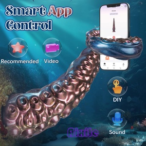 Vibromasseur Dildo Monstre Tentaculaire avec 10 Modes de Vibration, Télécommande par Application, Ventouse, pour Clitoris et Point G, Jouets pour Adultes - Product Image 4