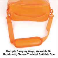 Sac à déjeuner en cuir PU Nappa imperméable, sac isotherme portable pour le stockage des aliments avec poignée supérieure pour pique-nique et camping