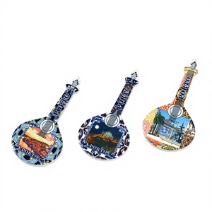 Fujian keramische gitaar koelkastmagneten stadsgezicht azulejo patroon milieuvriendelijk waterdicht |   Aangepaste patronen |   Direct van de fabriek - Product Image 5