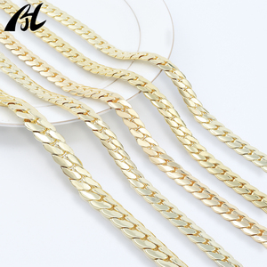 Cadena Cubana de Oro L-628, Elegante y Resistente, Peso Seleccionable de 61g a 120g y Varias Anchoes/Largos, Chapado en Oro Sólido, Accesorio Premium para Hombre - Product Image 3