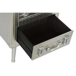 COMODINO IN METALLO E MDF 46X39X63 PROF. 63 ARGENTO - Product Image 3