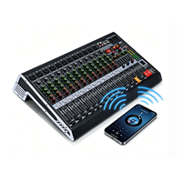 Console de mixage audio professionnelle SIVG MC-12, 12 canaux, 16 effets DSP, contrôleur DJ/console de mixage audio pour petits spectacles, diffusion en direct