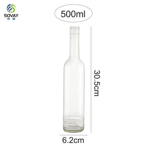 Bouteille de vin de Bordeaux 500 ml à prix d'usine, bouteille de vin en verre mince de Bourgogne, bouteille de vin en verre vert antique avec bouchon à vis, bouteille de champagne en verre - Product Image 4