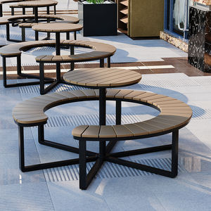 Moderno <span class=keywords><strong>e</strong></span> durevole <span class=keywords><strong>tavolo</strong></span> per il tempo libero all'aperto <span class=keywords><strong>Set</strong></span> sedia per <span class=keywords><strong>giardino</strong></span> parco cortile Area uso commerciale commerciale tavola rotonda - Product Image 3