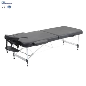 Lit <span class=keywords><strong>de</strong></span> <span class=keywords><strong>massage</strong></span> pliant en aluminium à 2 sections, moderne, léger et facile à manipuler pour les services à domicile – Direct Usine - Product Image 1
