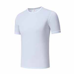 Camiseta Deportiva de Malla de Secado Rápido Azul Cielo, Manga Corta, Poliéster, para Verano, Entrenamiento Deportivo, Maratón, Running, Protección UV - Product Image 4