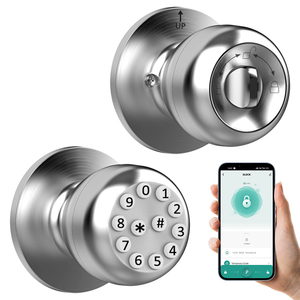 New Tuya BLE Smart <strong>Door</strong> Lock Digital Bedroom <strong>Door</strong> Lock Ball <strong>Knob</strong> Lock - Product Image 1