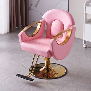 Chaise de salon rose de luxe Suessen 2024, chaise de beauté, chaise de coiffure, chaise de sourcils pour femmes - Product Image 2