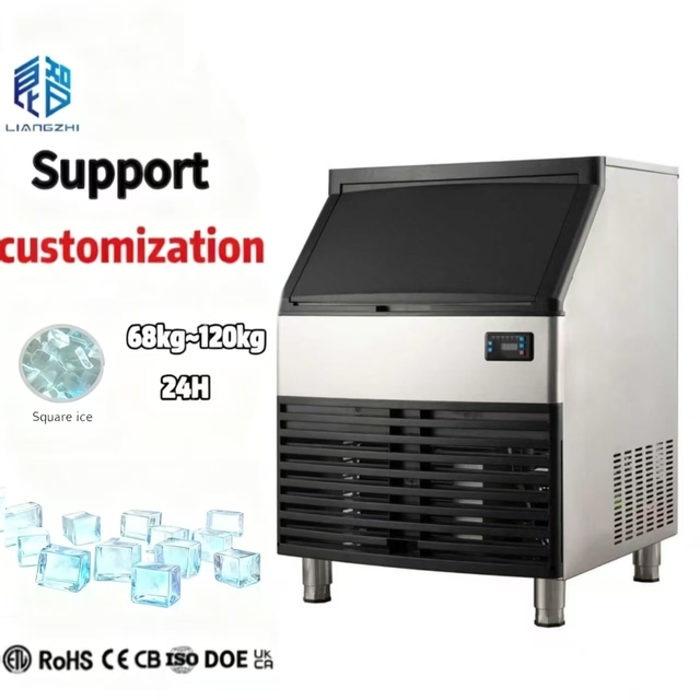 Liangzhi Small Size 90kg 24hours  Ice Maker All-in-One Fully Automatic Control Ice Cube Making Machine