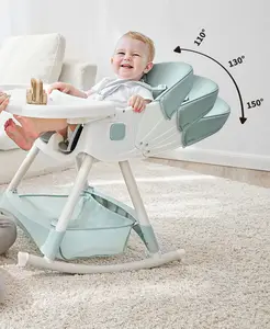 Çocuk katlanır yemek sandalyesi çok fonksiyonlu ev bebek taşınabilir sandalyesi bebek oturan yemek besleme yüksek çocuklar