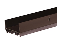 Joint de bas de porte coulissante en vinyle marron B79/36 pour portes métalliques et en bois 1-3/4 x 36 po