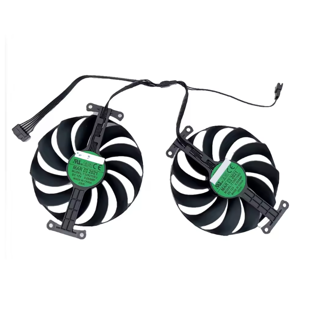 95mm VGA Cooling Fans for ASUS GeForce RTX 3060 Ti 3070 RTX3070 3060Ti DUAL OC Graphic Video Card Cooler Fans T129215SU 12V 6Pin