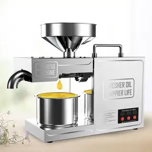 Home Use Peanut Oil Processing Mini Oil Press Machine for Sunflower Sesame Seeds Oil Extraction