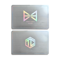 Tarjeta de Visita Metálica Personalizada ODM de Doble Cara, Acero Inoxidable Cepillado, NFC, Negro Mate/Plateado/Dorado/Oro Rosa