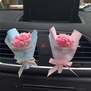 Karanfil gül kuru çiçekler kız araba aromaterapi araba dekoratif çıkış parfüm klip - Product Image 2