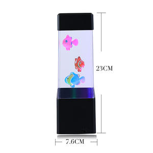 J & R, gran oferta, luces cambiantes de colores, lámpara de escritorio <span class=keywords><strong>Led</strong></span> de 9,5 ", decoración de <span class=keywords><strong>luz</strong></span> nocturna, acuarios para medusas - Product Image 2