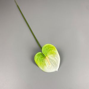 Anthurium Artificial <b>Flowers</b> <b>Single</b> Branch Silk High Simulation Wedding Decor Home Table Setting Floral Material - Product Image 3