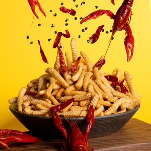 Qinqin <span class=keywords><strong>cracker</strong></span> de camarão real 80g, sabor temperado, não frio, comida saudável, inchado, lanche de marinho, atacado, fabricante oem - Product Image 5